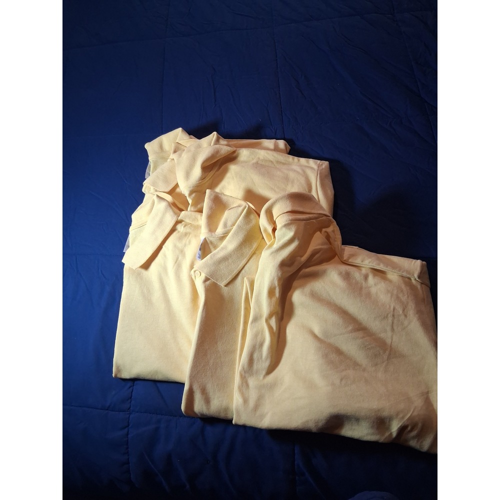 Port and Company Mens 5XL Yellow Short Sleeve Shirt Cotton Blend 50/50 lot of‎ 5